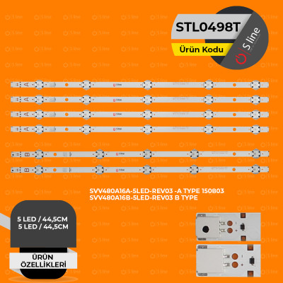 VESTEL SVV480A16A-5LED-REV03-150803 SET:STL0498X4+STL0499X2 VESTEL SVV480A16A-5LED-REV03-150803 SET:STL0498X4+STL0499X2